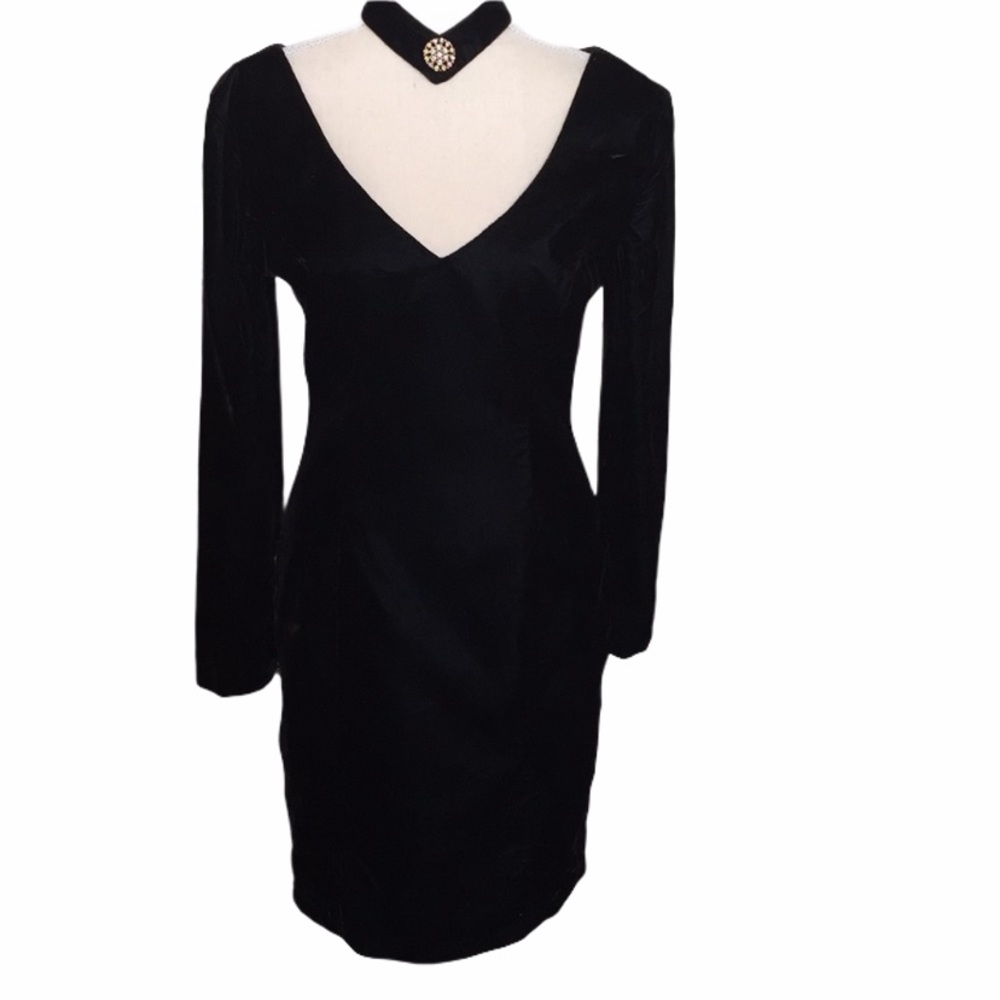 Hollywood Nites vintage velvet dress